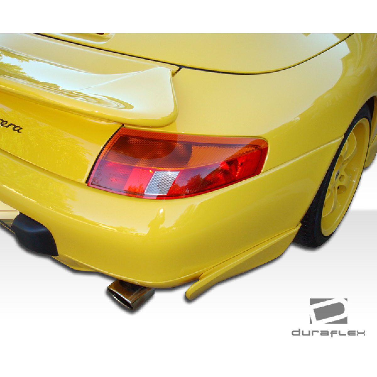 Modify your Porsche 911 1999 with our Exterior/Rear Bumpers or Lips - Rear view at a slight angle from the side