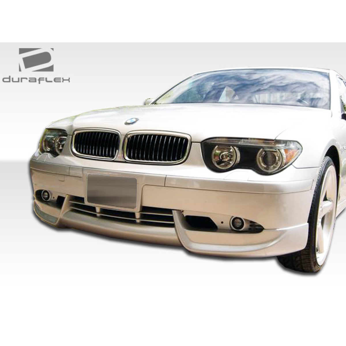 Modify your BMW 7-Series 2002 with our Exterior/Front Bumpers or Lips - Front view at slight angle showing front bumper part