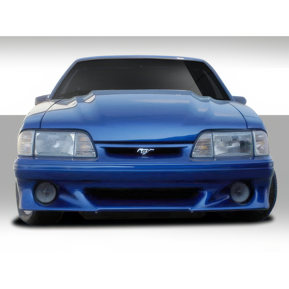 Modify your Ford Mustang 1987 with our Exterior/Front Bumpers or Lips - Frontal view of vehicle part highlighted