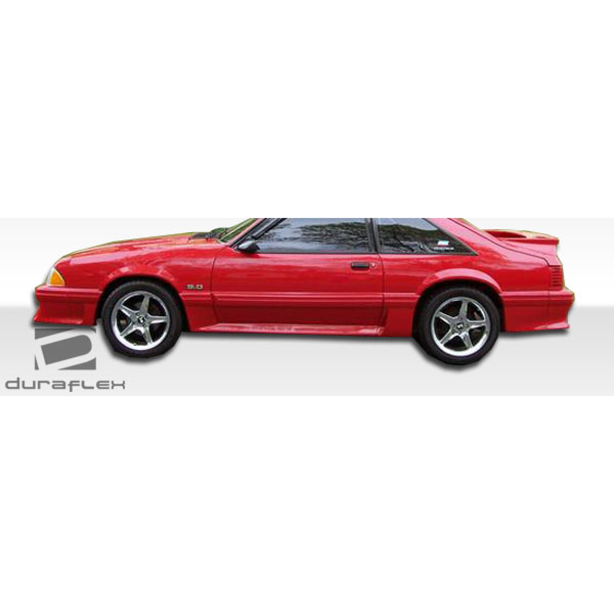 Modify your Ford Mustang 1983 with our Exterior/Complete Body Kits - Side view of car at a left angle