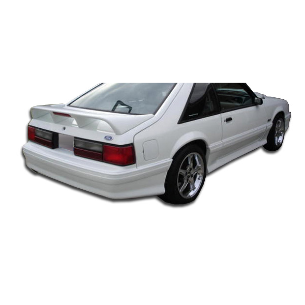 Modify your Ford Mustang 1979 with our Exterior/Rear Bumpers or Lips - The part is seen from a rear three quarter angle