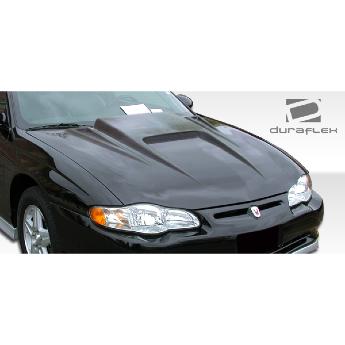 Modify your Chevrolet Monte Carlo 2000 with our Exterior/Hoods - Front angle view of the vehicle hood