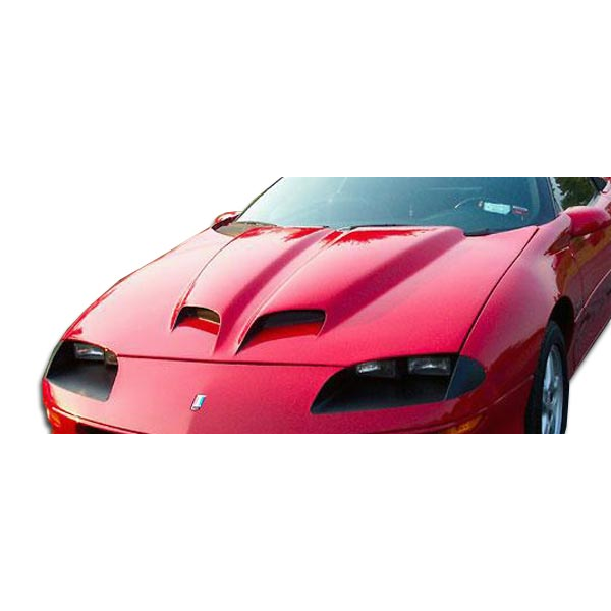 Modify your Chevrolet Camaro 1993 with our Exterior/Hoods - Front view at slight angle showcasing the hood