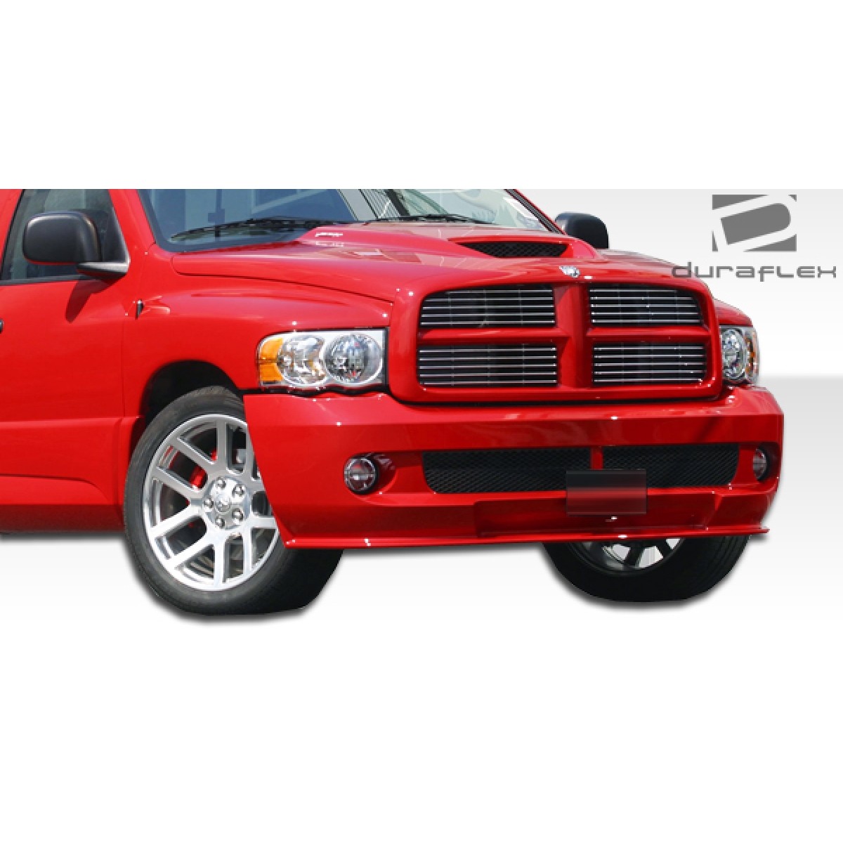 Modify your Dodge Ram 2002 with our Exterior/Front Bumpers or Lips - Front view at a slight angle showing details