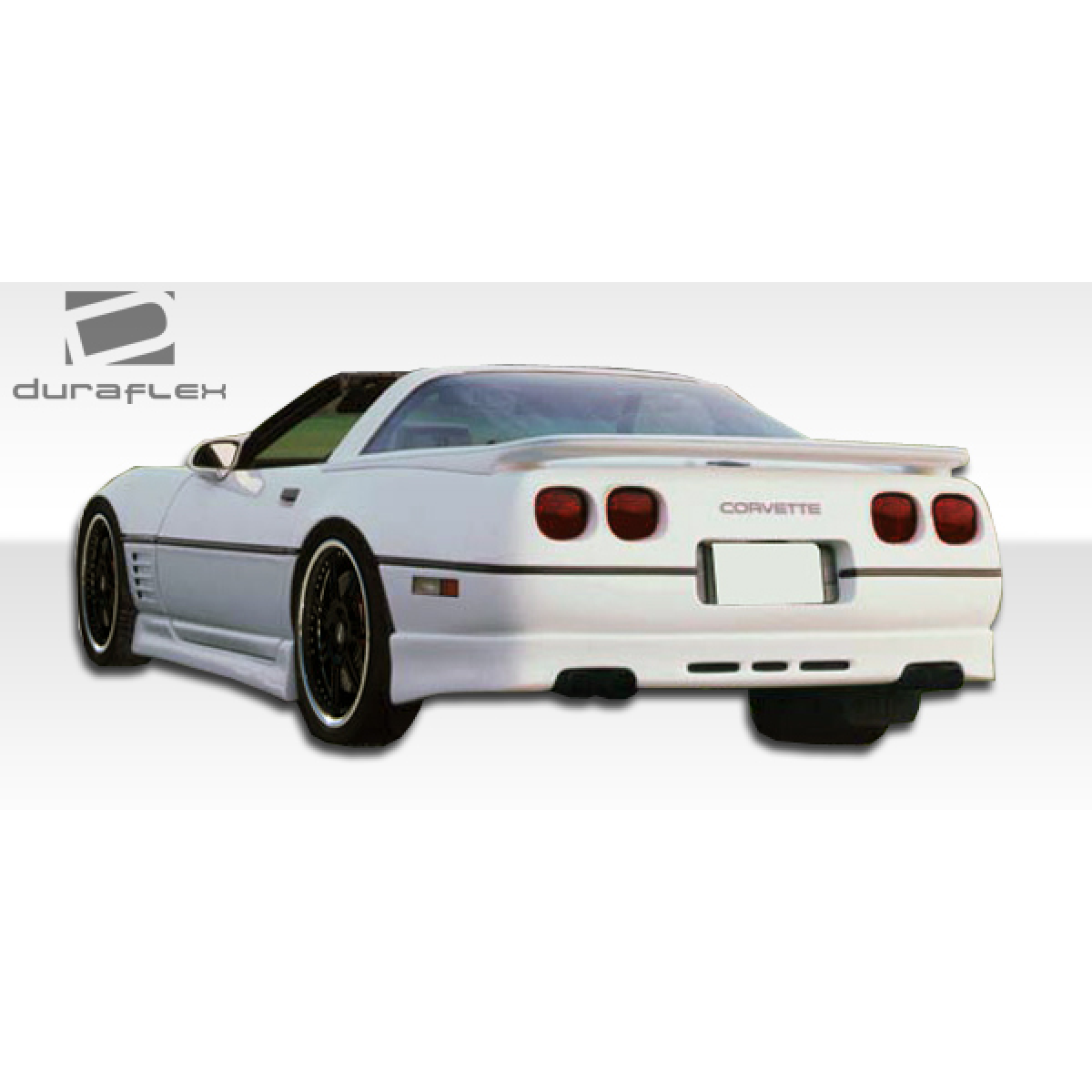 Modify your Chevrolet Corvette 1984 with our Exterior/Complete Body Kits - Rear angle view of Chevrolet Corvette C4 body kit