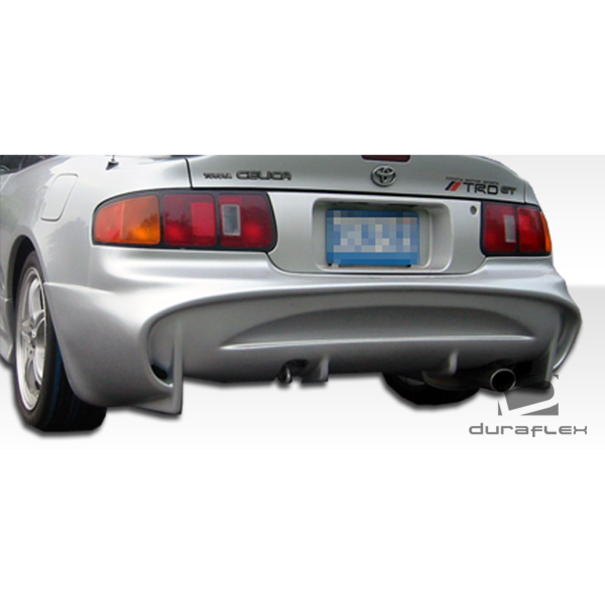 Modify your Toyota Celica 1994 with our Exterior/Complete Body Kits - Lower rear angle showing body kit makeup