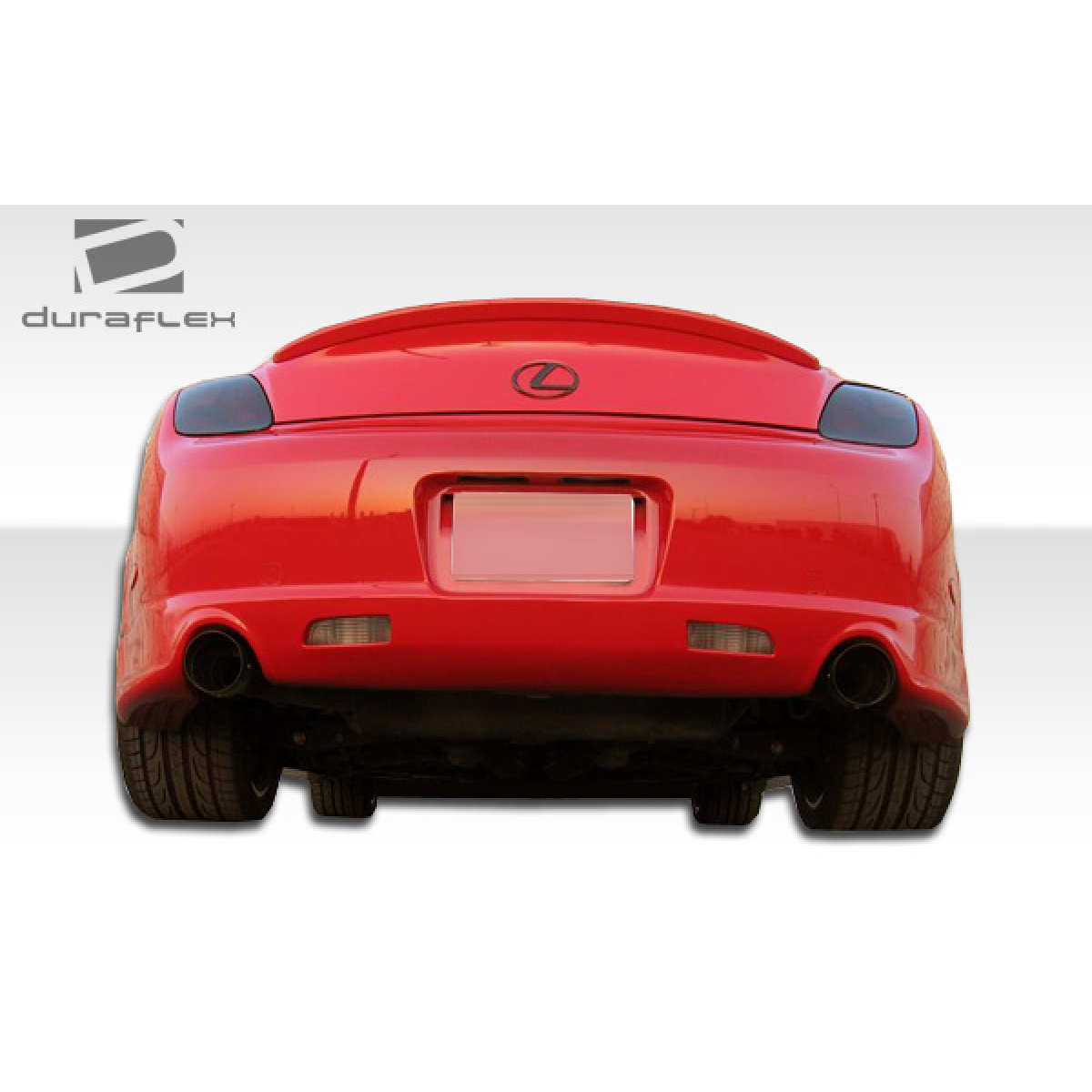 Modify your Lexus SC430 2002 with our Exterior/Complete Body Kits - Back view of car showing rear part angle