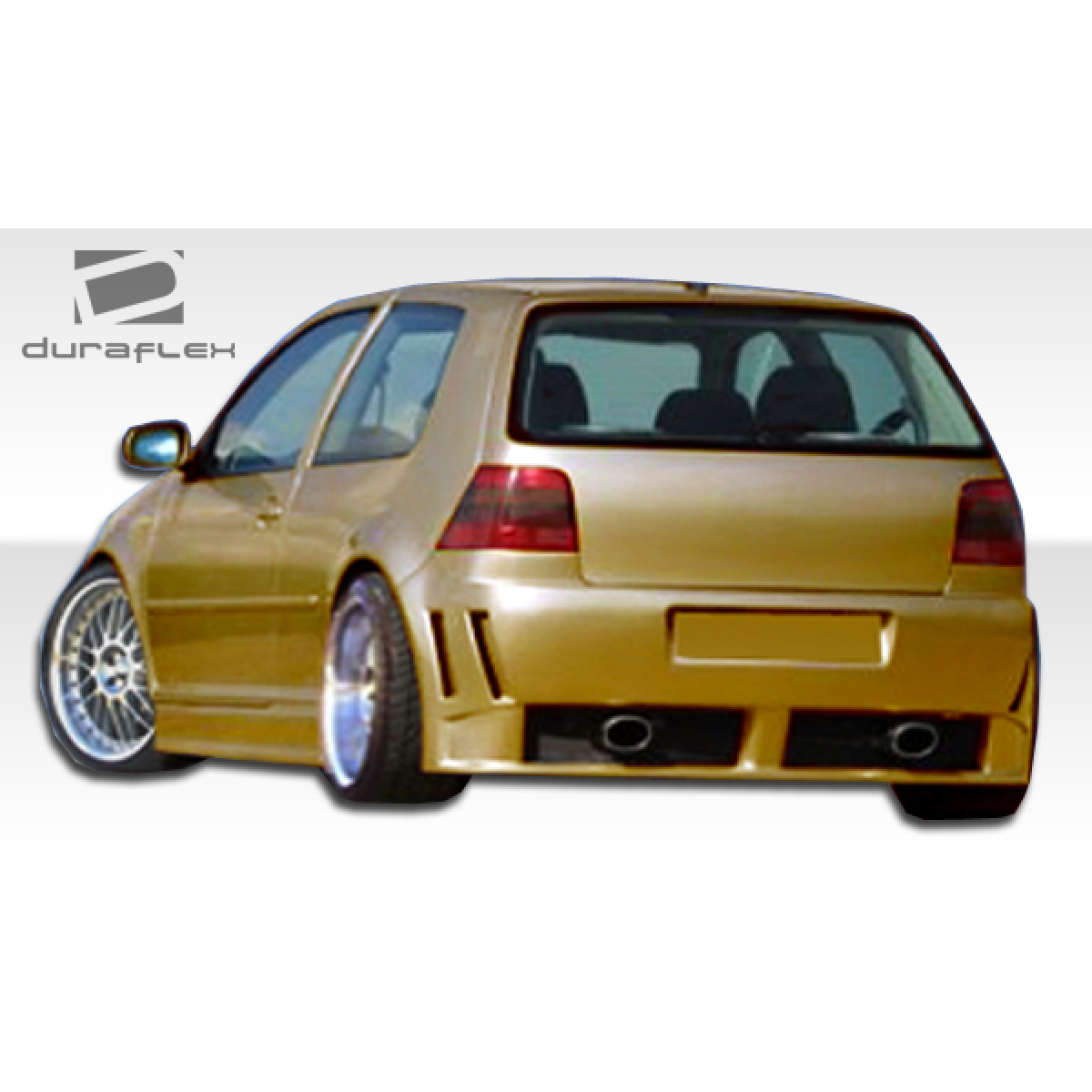 Modify your Volkswagen Golf 1999 with our Exterior/Complete Body Kits - Rear angle view of modified Volkswagen Golf