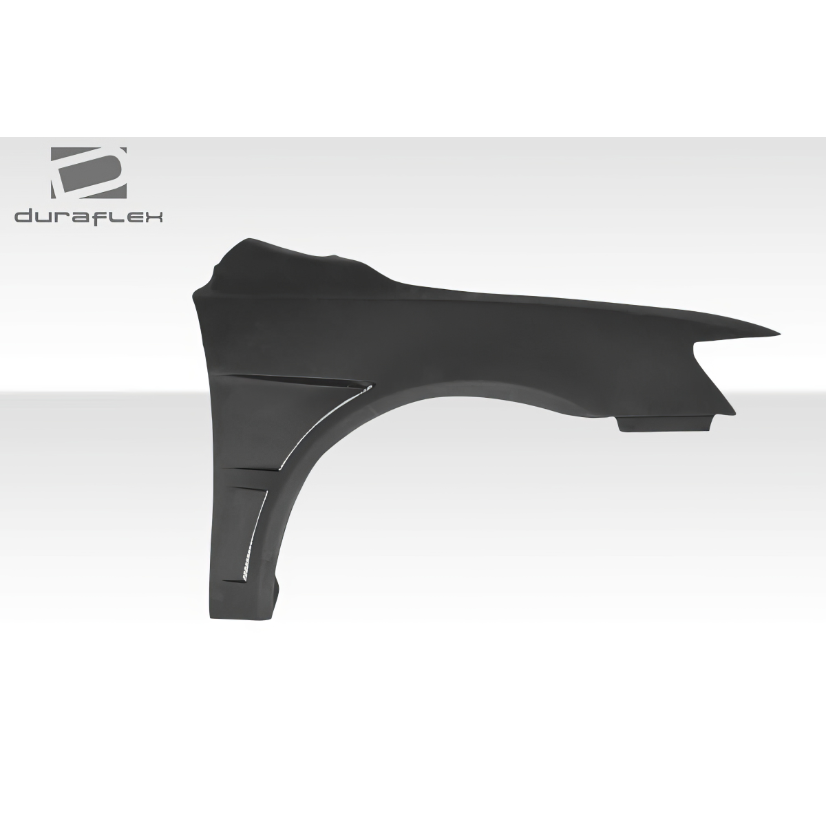 Modify your Mitsubishi Lancer 2008 with our Exterior/Fenders - Side view of car fender at a slight angle