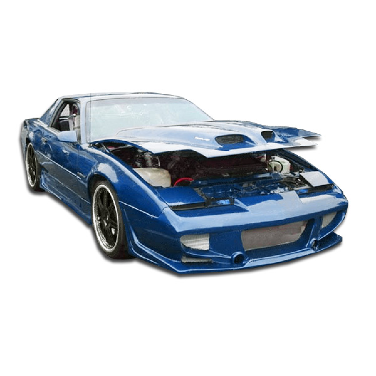 Modify your Pontiac Firebird 1982 with our Exterior/Complete Body Kits - Front angle view of the modified body kit