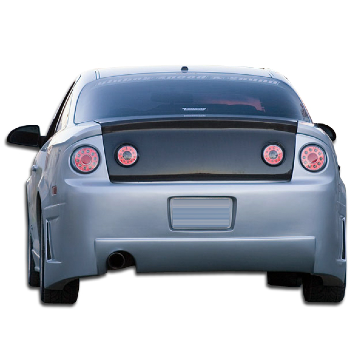 Modify your Chevrolet Cobalt 2005 with our Exterior/Rear Bumpers or Lips - Angle from rear view showcasing bumper design