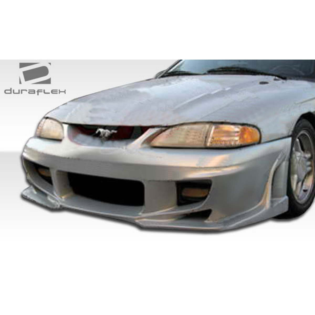 Modify your Ford Mustang 1994 with our Exterior/Front Bumpers or Lips - Front view of the car at slightly low angle