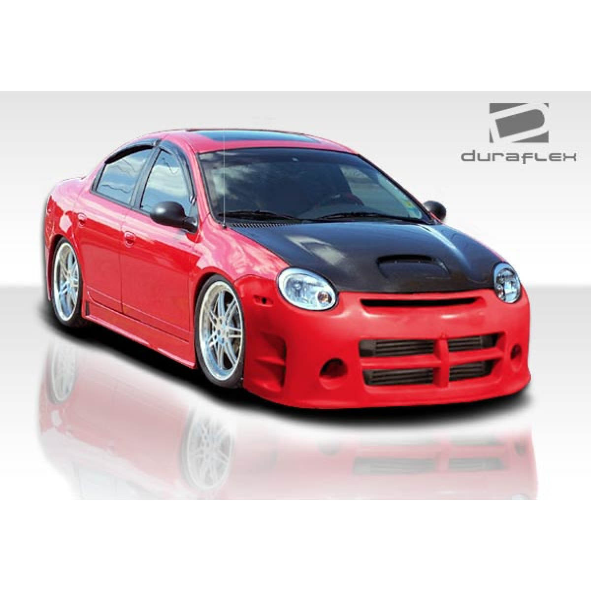 Modify your Dodge Neon 2003 with our Exterior/Front Bumpers or Lips - Angle shows the car from the front right side