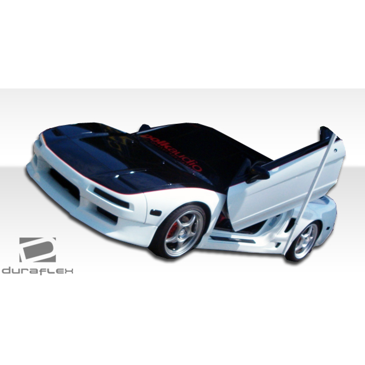 Modify your Acura NSX 1991 with our Exterior/Side Skirts - Side angle showing side skirts with doors open