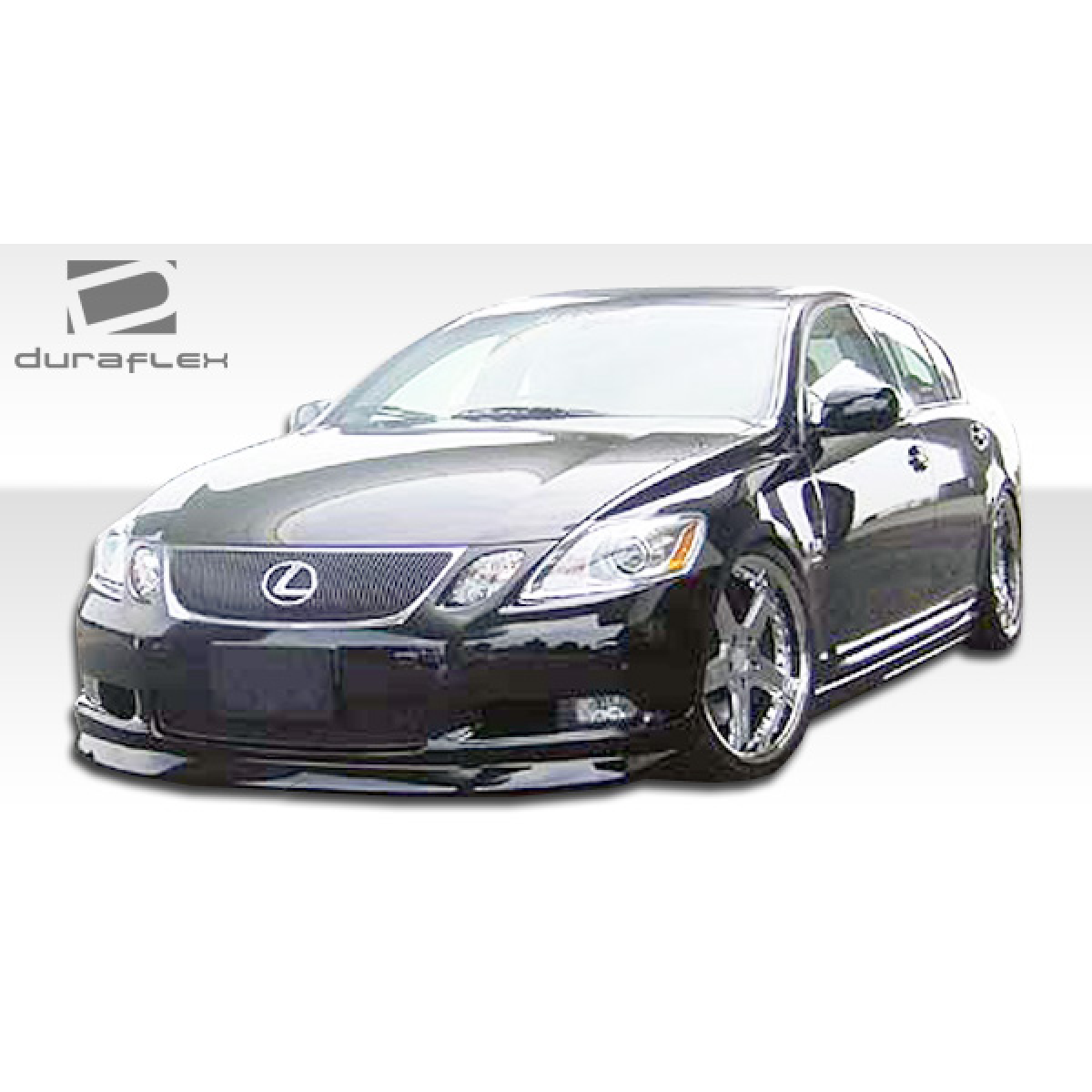 Modify your Lexus GS300 2006 with our Exterior/Side Skirts - Front angle view of a Lexus GS300 with side skirts