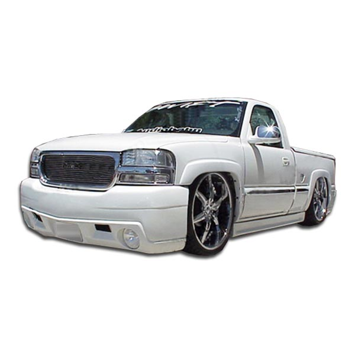 Modify your GMC Yukon 1999 with our Exterior/Front Bumpers or Lips - Front three quarter angle of the vehicle