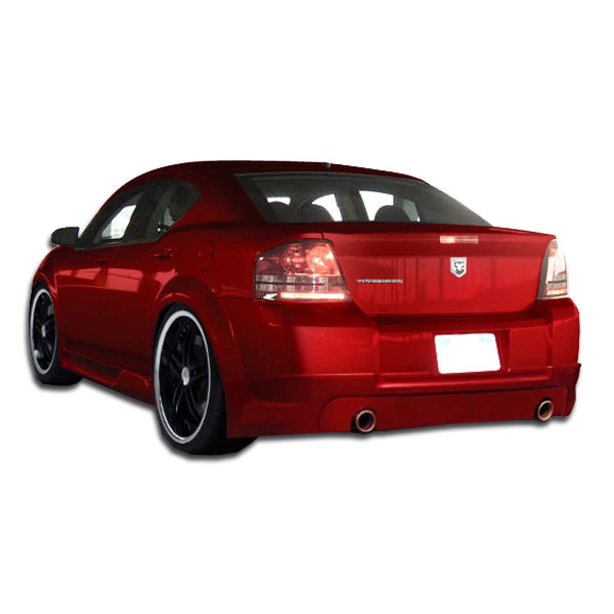 Modify your Dodge Avenger 2008 with our Exterior/Side Skirts - Angle from rear right side of vehicle