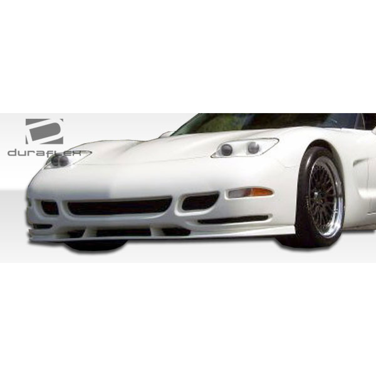 Modify your Chevrolet Corvette 1997 with our Exterior/Front Bumpers or Lips - Front angle of vehicle showing bumper part