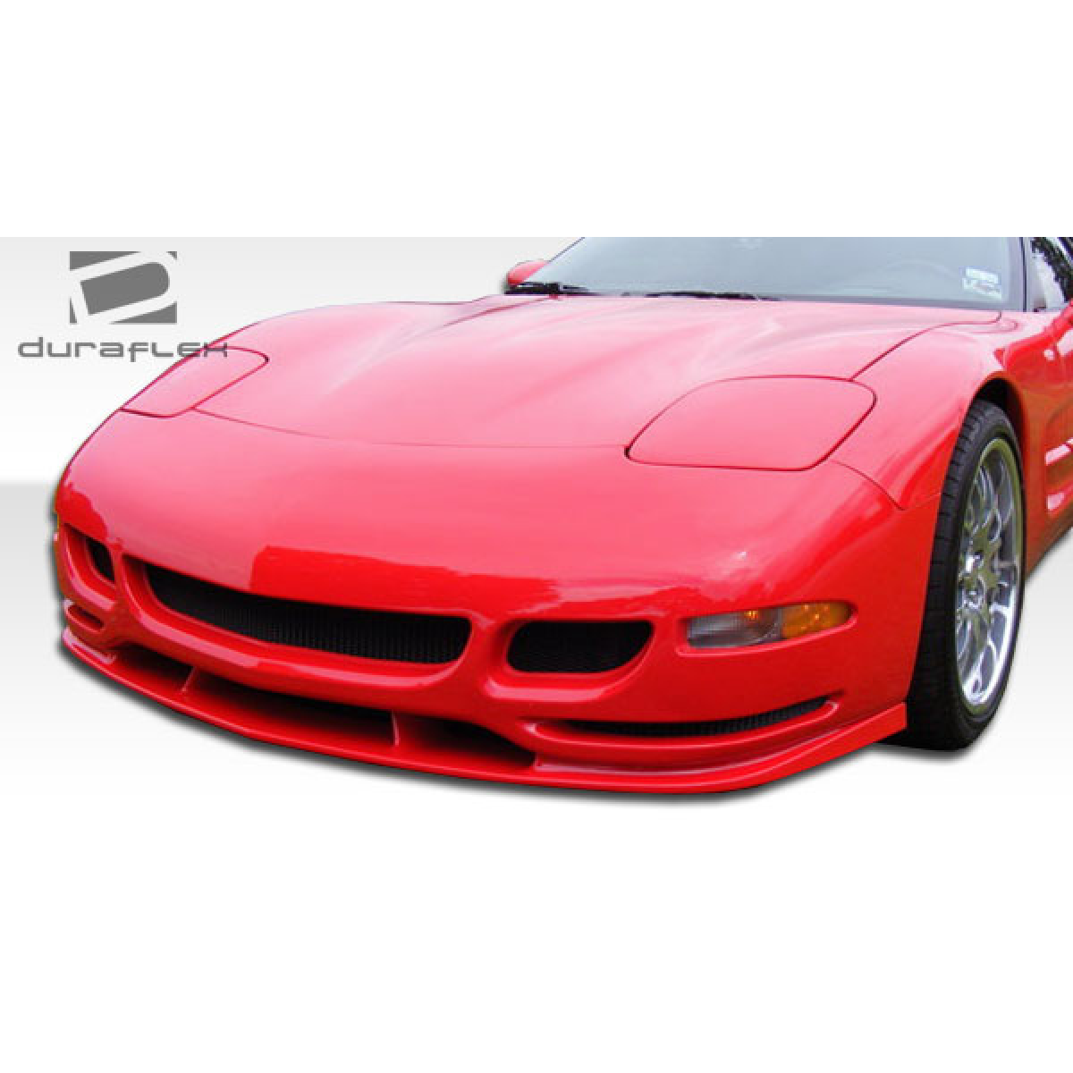 Modify your Chevrolet Corvette 1997 with our Exterior/Front Bumpers or Lips - Front angle showing the bumper lip design
