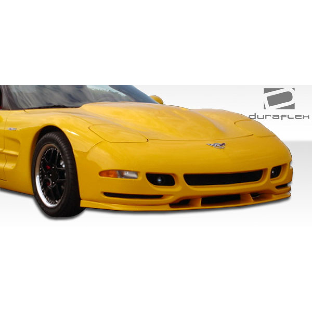 Modify your Chevrolet Corvette 1997 with our Exterior/Front Bumpers or Lips - Frontal angle of a sports car view