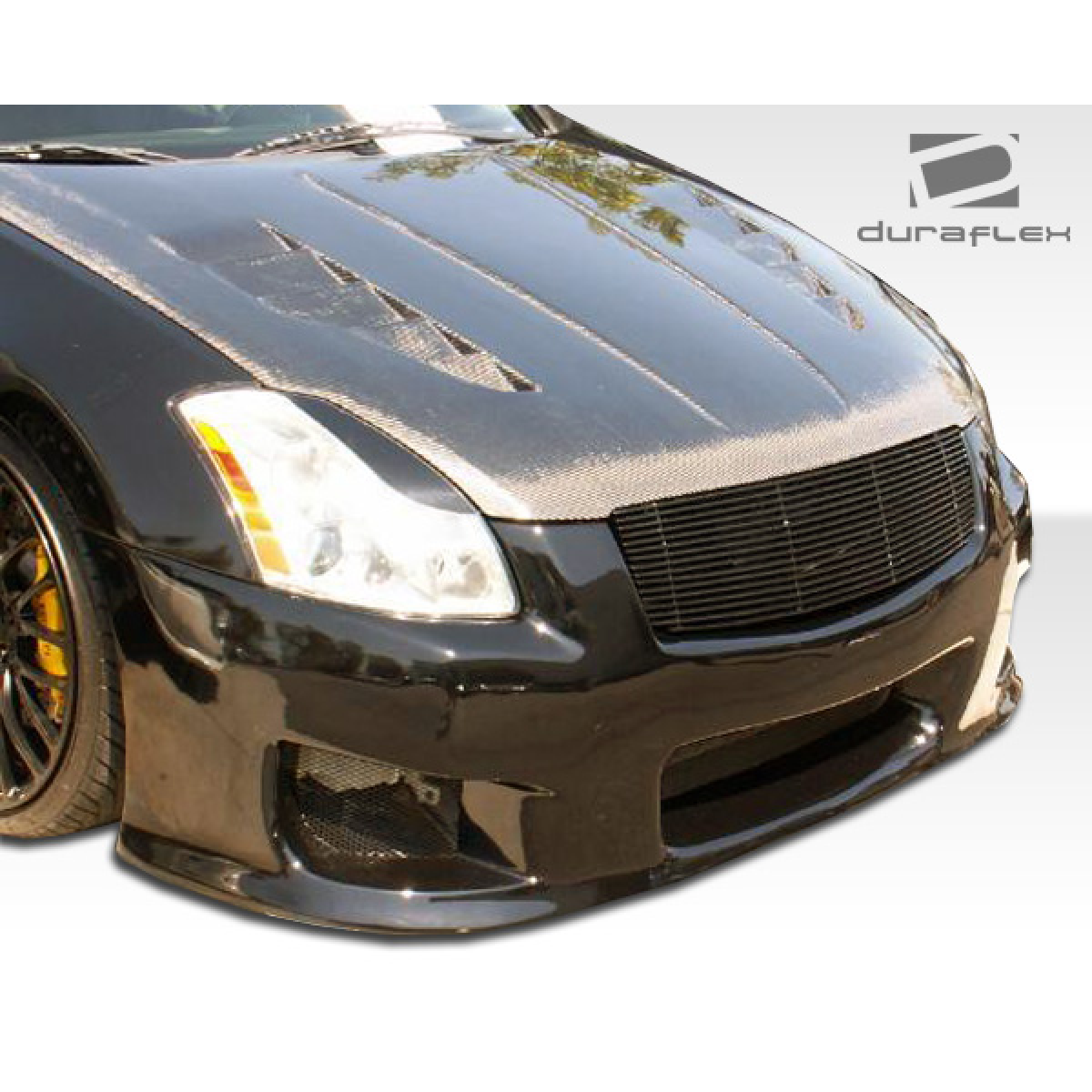 Modify your Nissan GT-R 2004 with our Exterior/Complete Body Kits - Front angle view of the car part