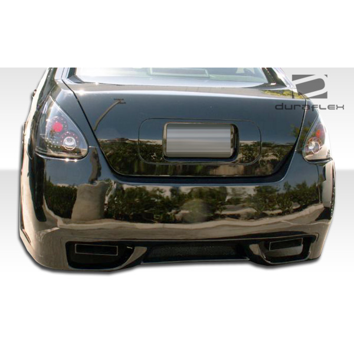 Modify your Nissan GT-R 2004 with our Exterior/Rear Bumpers or Lips - View from directly behind the vehicle