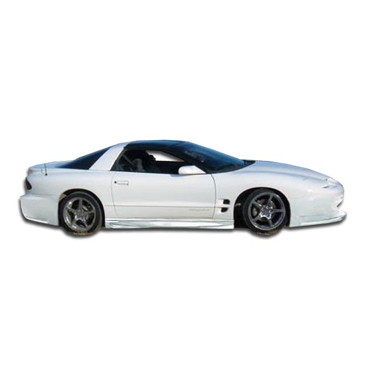 Modify your Pontiac Firebird 1993 with our Exterior/Side Skirts - Side profile view of the vehicle