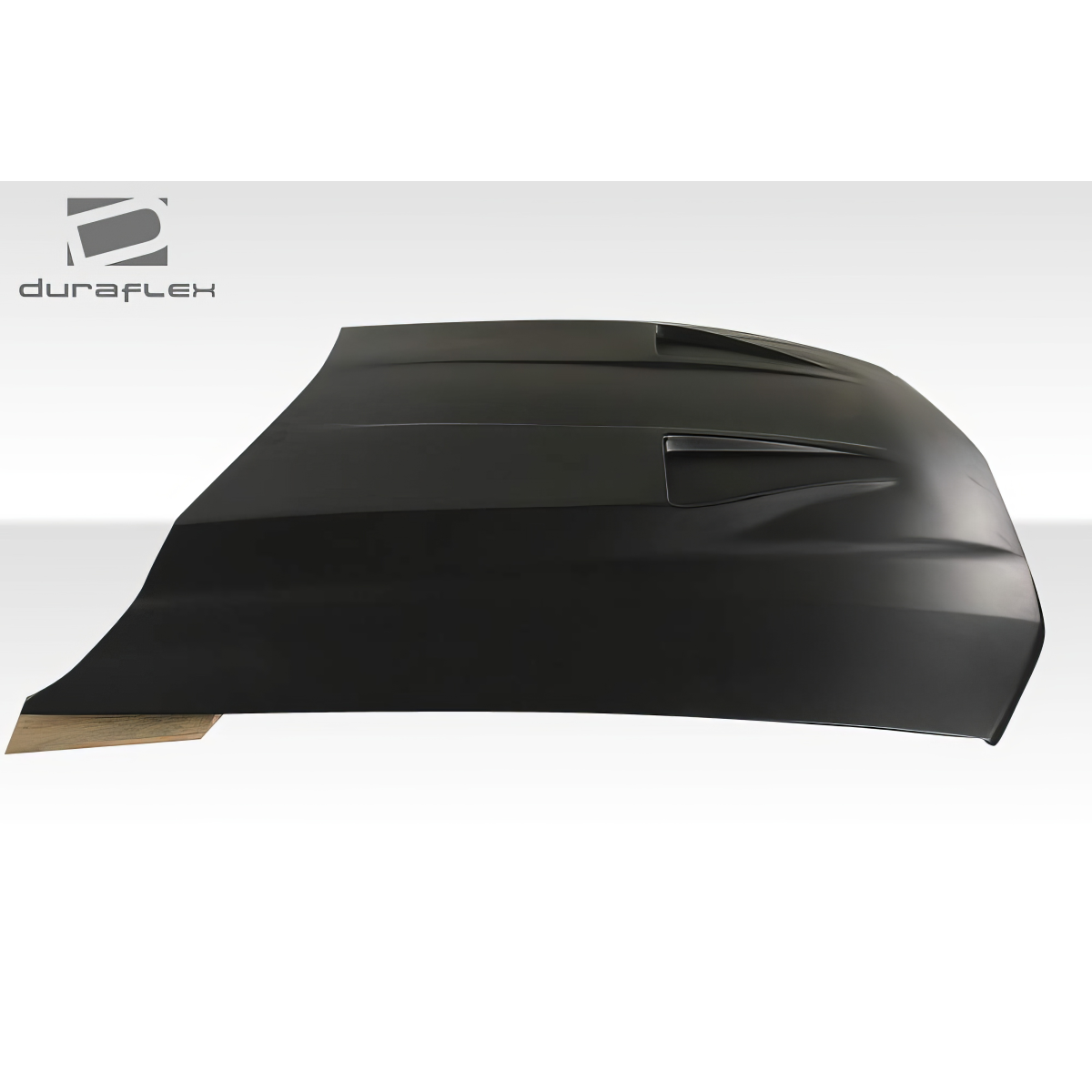 Modify your Ford Mustang 2005 with our Exterior/Hoods - Side view of a car hood at a slight angle