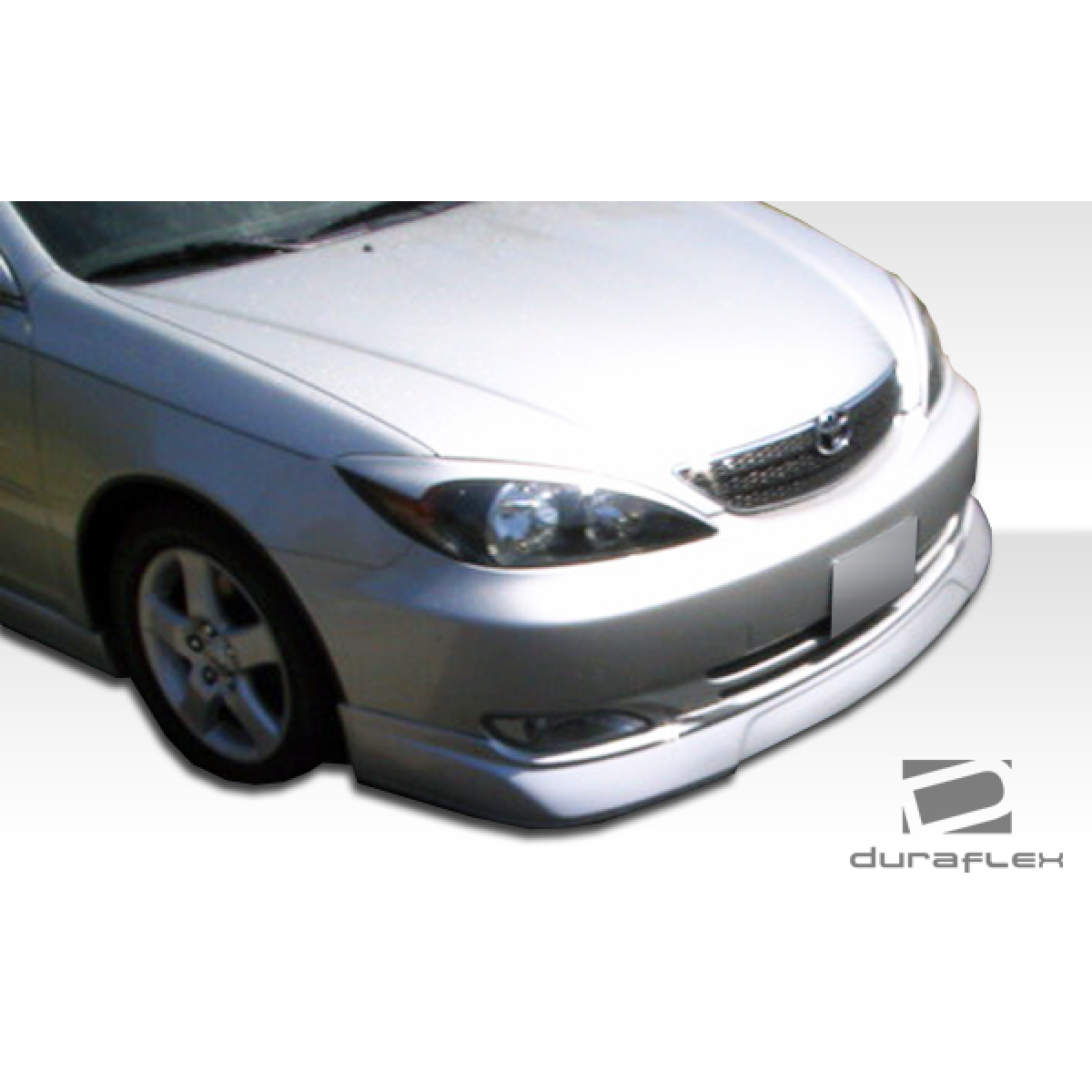 Modify your Toyota Camry 2002 with our Exterior/Front Bumpers or Lips - Front view at a slight angle showing the lip