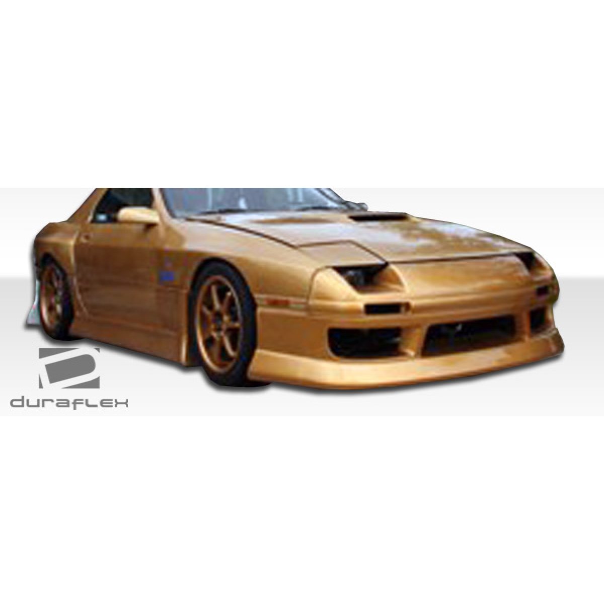 Modify your Mazda RX-7 1986 with our Exterior/Front Bumpers or Lips - Front right angle view of the vehicle