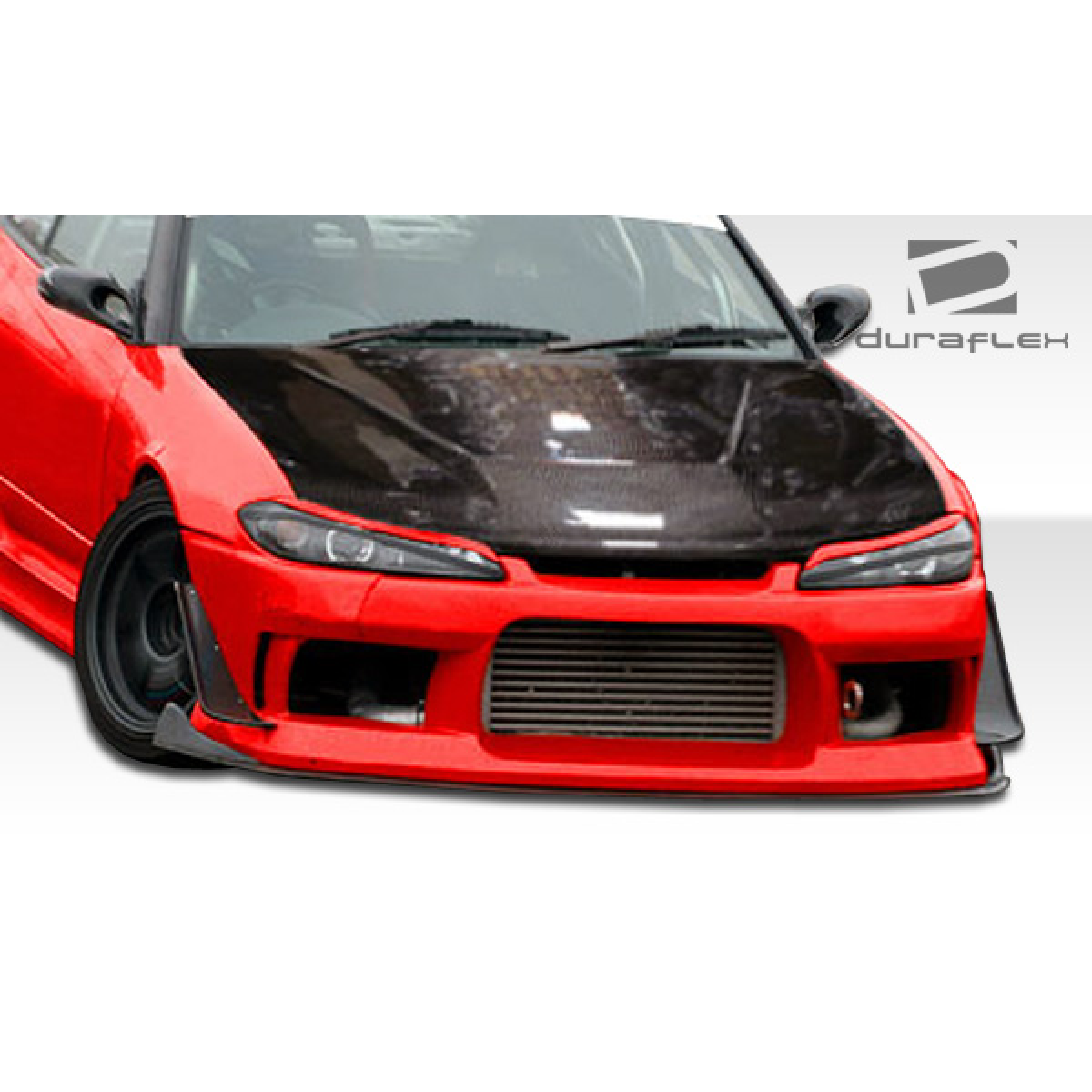 Modify your Nissan 240SX 1989 with our Exterior/Complete Body Kits - Front view of bumper at a low angle