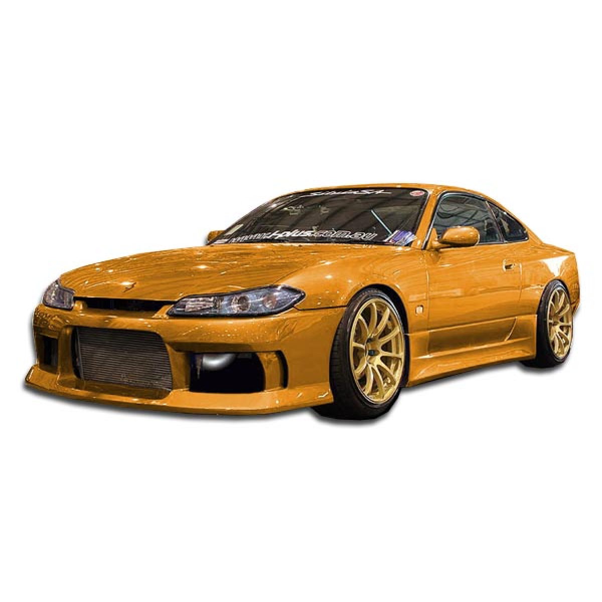 Modify your Nissan 240SX 1989 with our Exterior/Complete Body Kits - Side three quarter view of a car