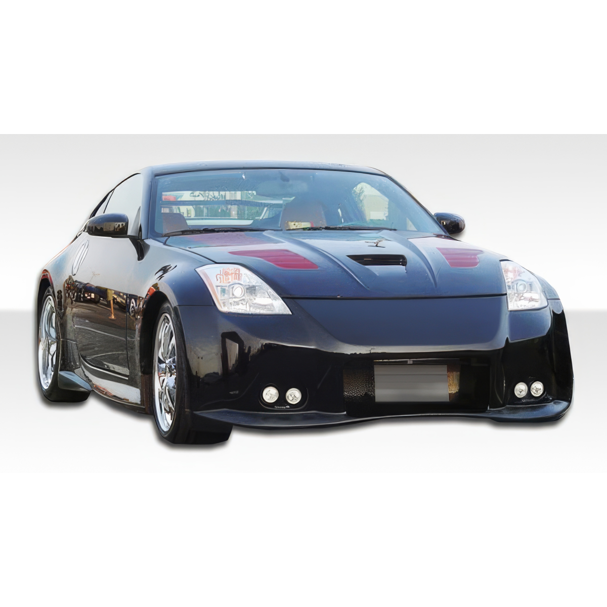 Modify your Nissan 350Z 2003 with our Exterior/Complete Body Kits - Front angle view of the Nissan 350Z