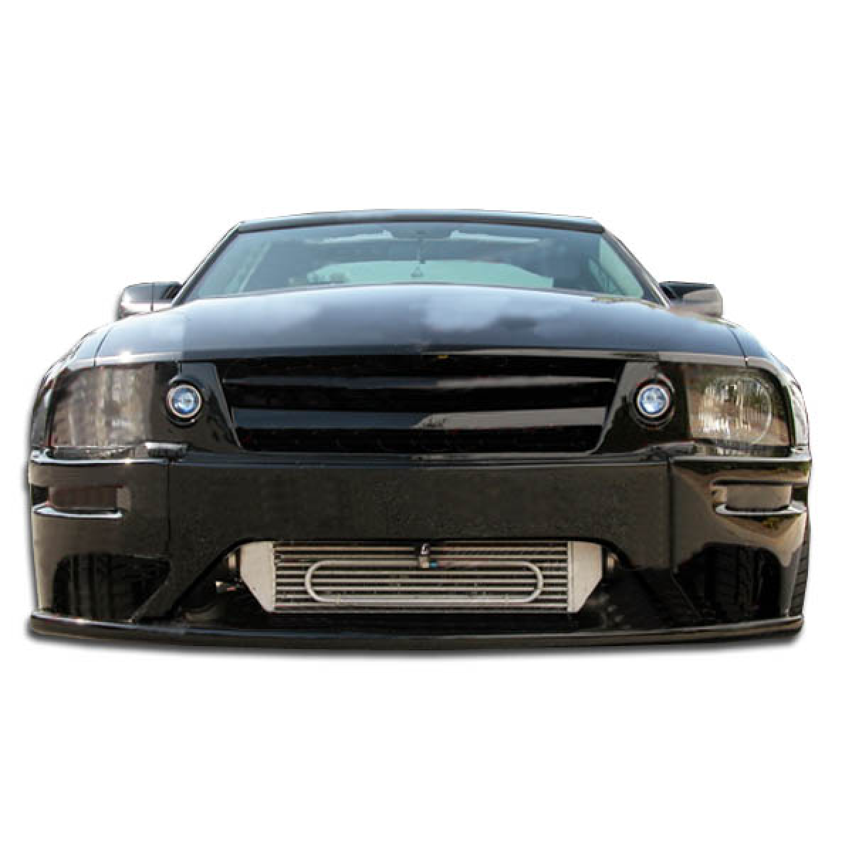 Modify your Ford Mustang 2005 with our Exterior/Complete Body Kits - Front view showcasing bumper at eye level