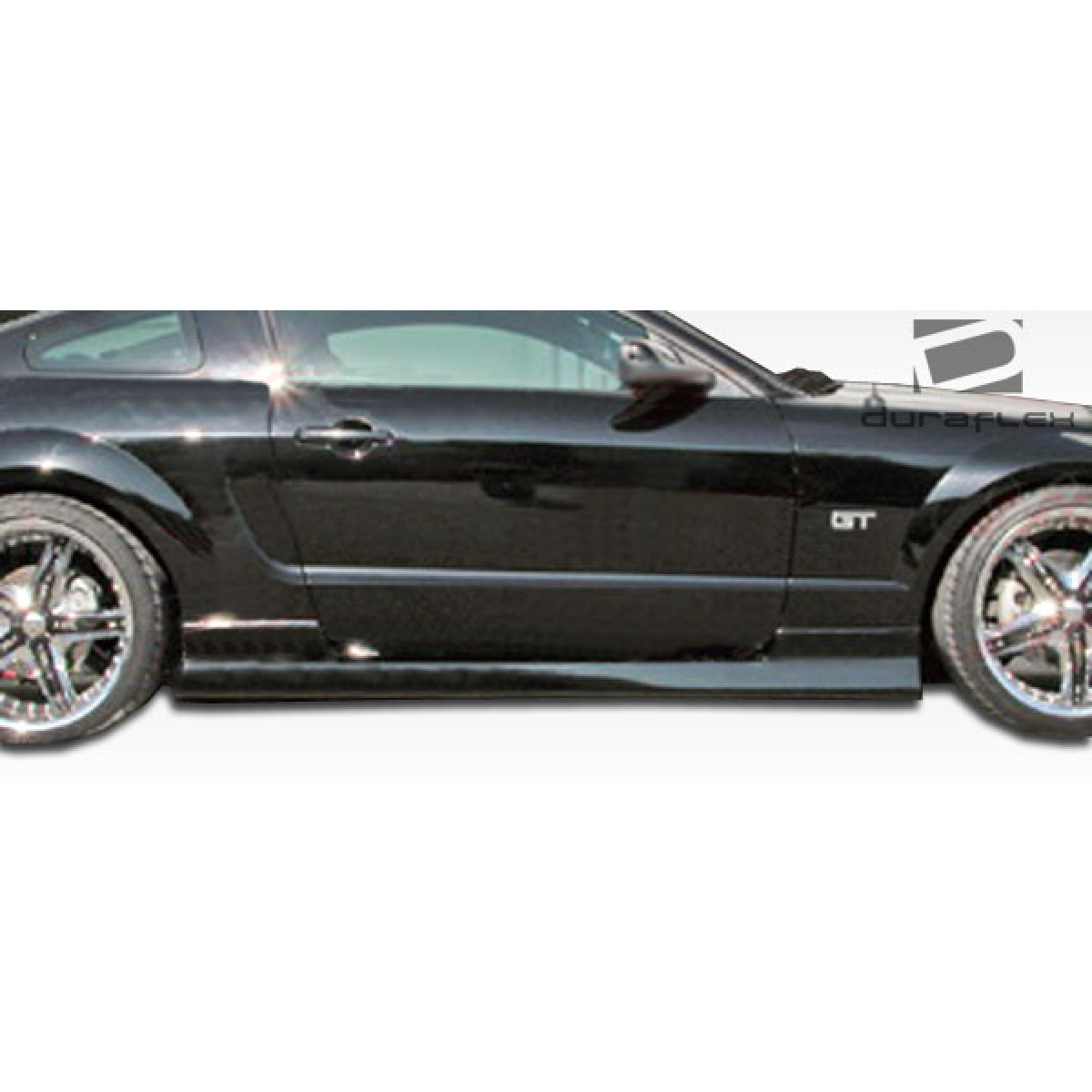 Modify your Ford Mustang 2005 with our Exterior/Side Skirts - Side view of vehicle part at a slight angle