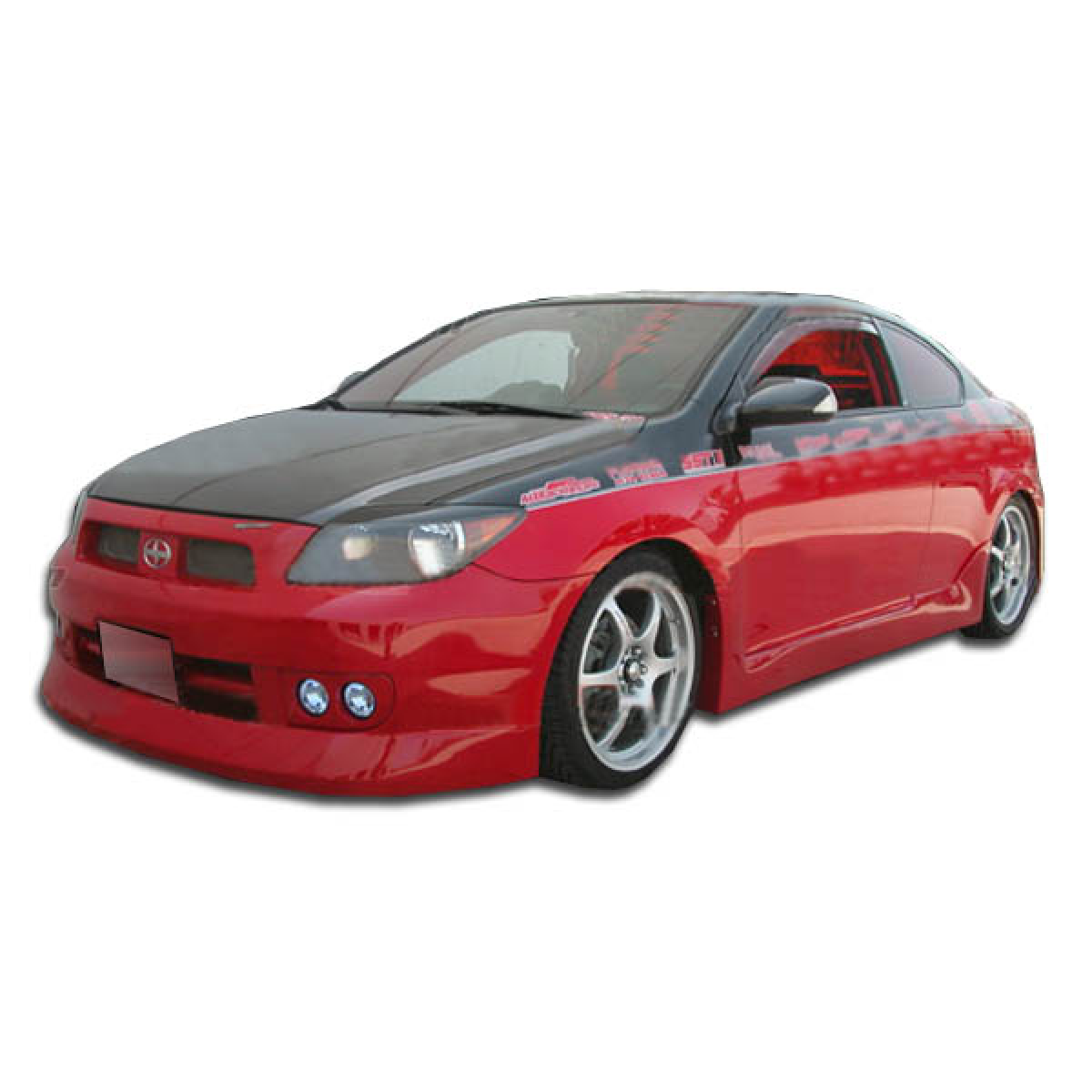Modify your Scion tC 2005 with our Exterior/Complete Body Kits - Front angle view of car showcasing front bumper