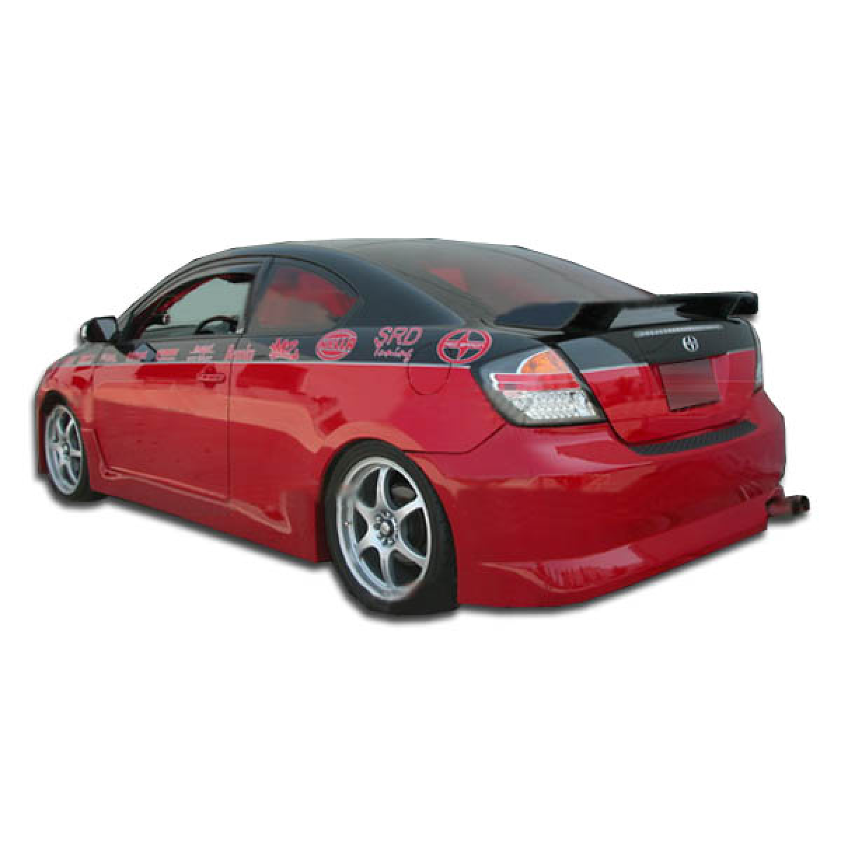 Modify your Scion tC 2005 with our Exterior/Rear Bumpers or Lips - Side view showing rear angle of car part