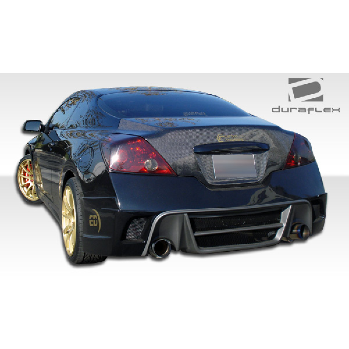 Modify your Nissan Altima 2008 with our Exterior/Rear Bumpers or Lips - Rear angle view of Nissan Altima custom bumper