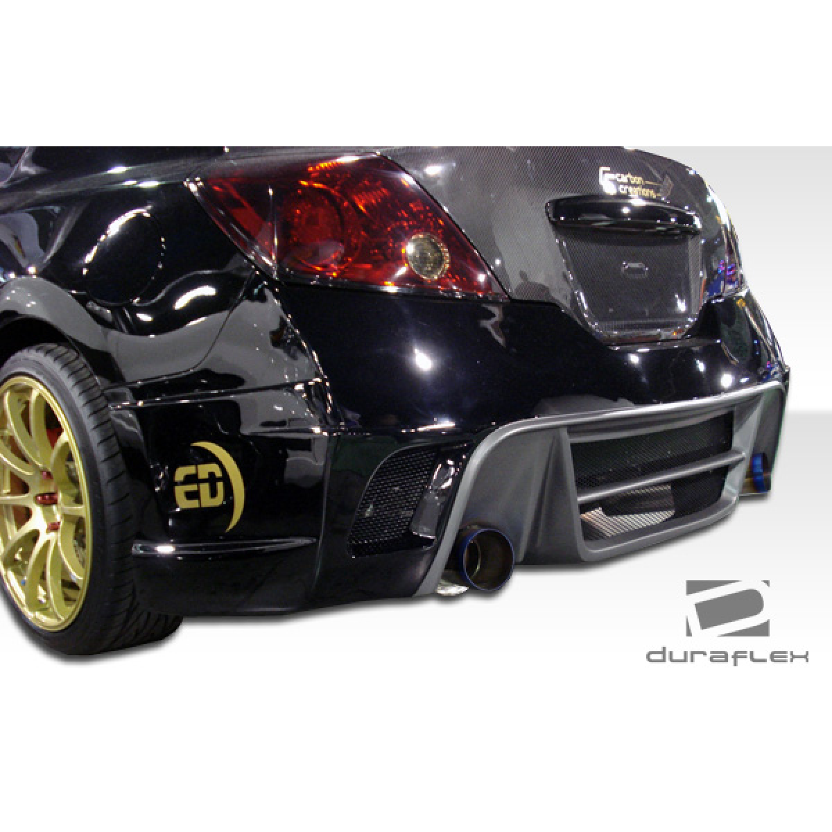 Modify your Nissan Altima 2008 with our Exterior/Complete Body Kits - Rear angle view of body kit components