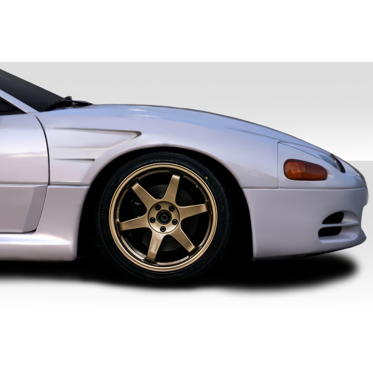 Modify your Dodge 3000GT 1991 with our Exterior/Fenders - Front view showcasing fender and wheel angle