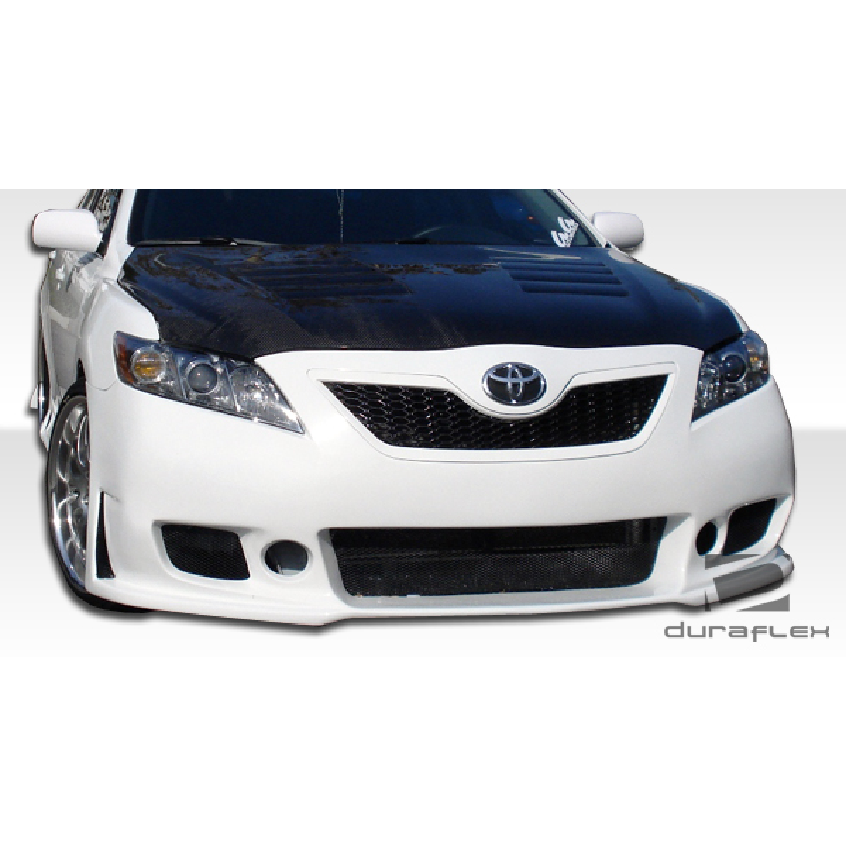 Modify your Toyota Camry 2007 with our Exterior/Front Bumpers or Lips - Front view angle of a modified bumper design