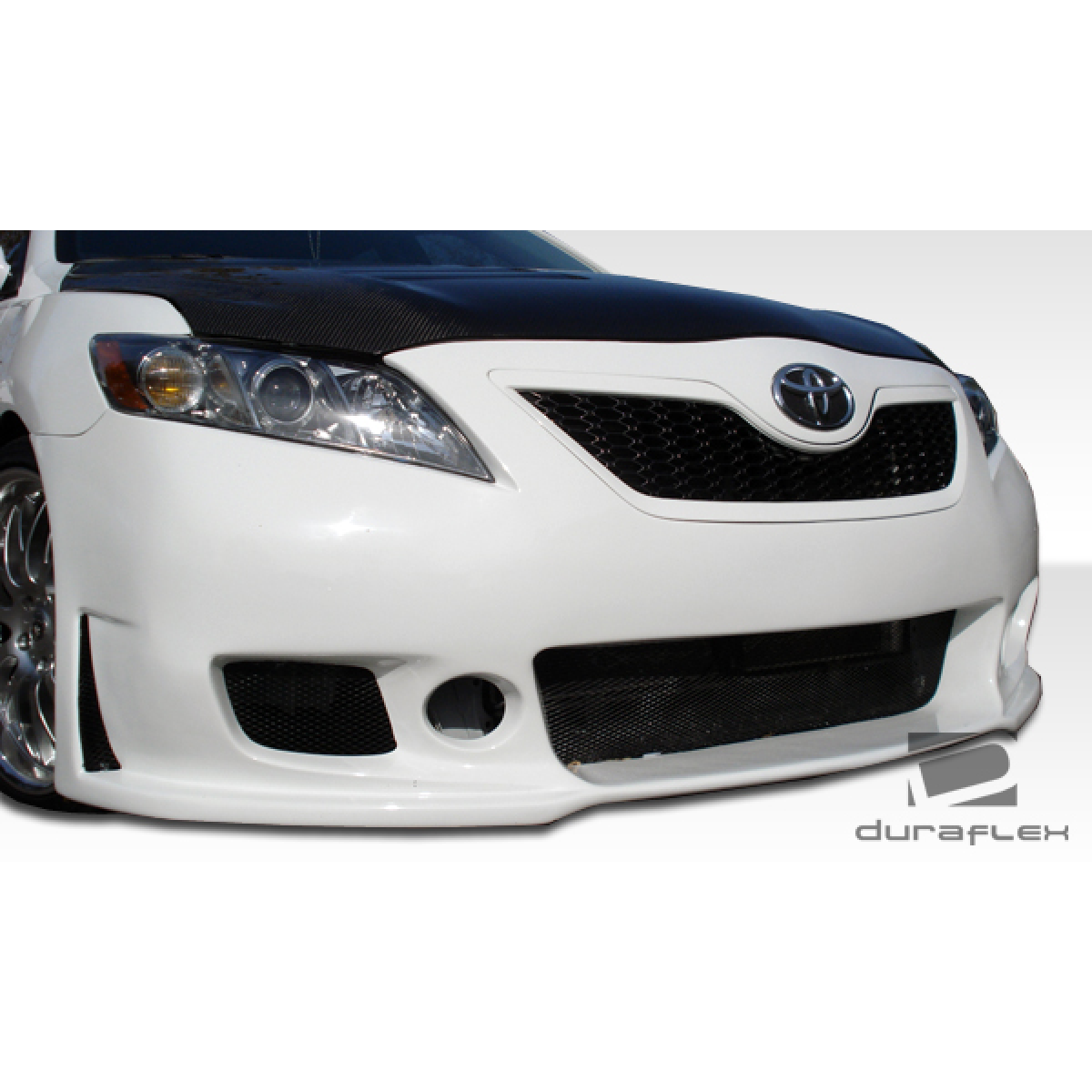 Modify your Toyota Camry 2007 with our Exterior/Front Bumpers or Lips - Front view angle of a Toyota Camry bumper