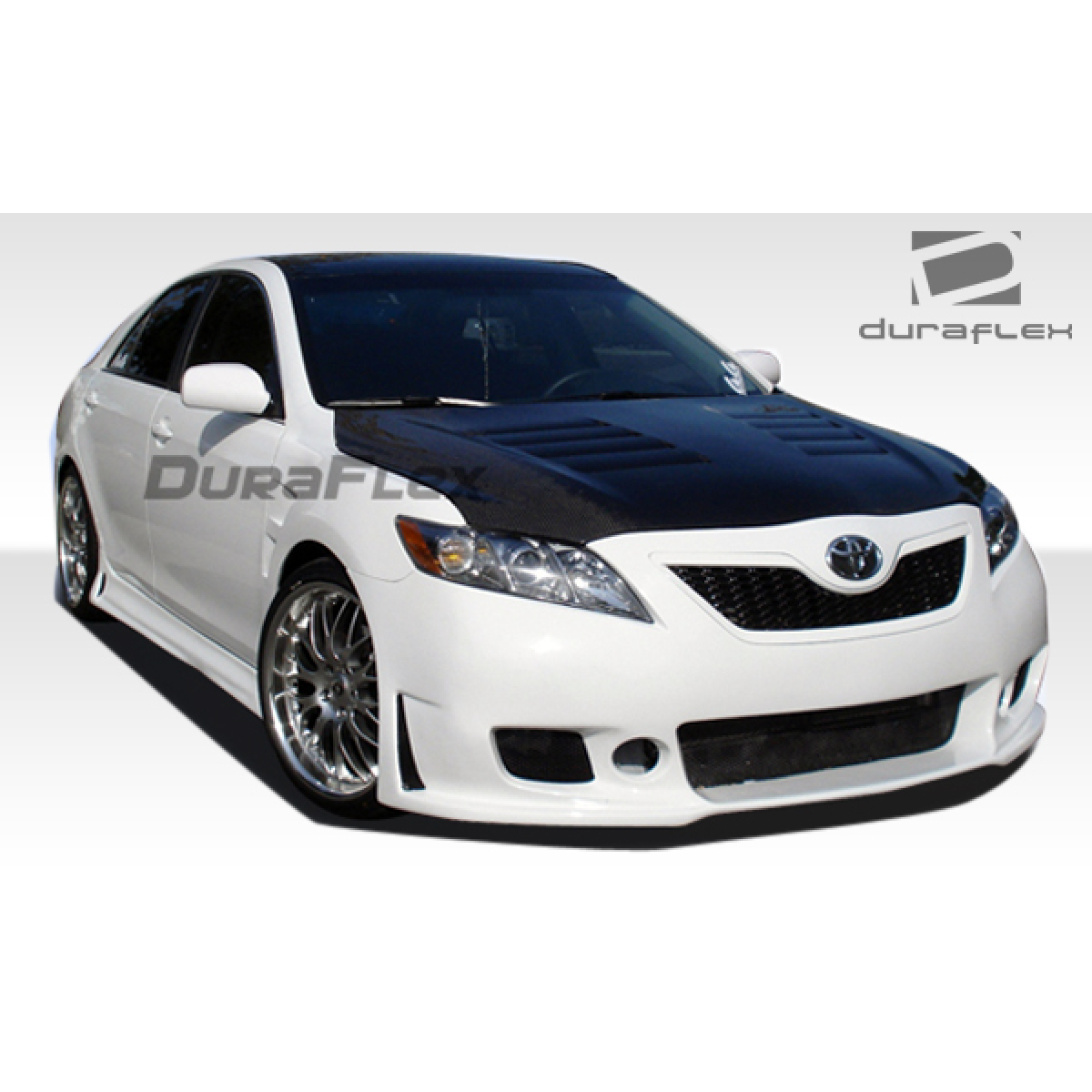 Modify your Toyota Camry 2007 with our Exterior/Front Bumpers or Lips - Front view at a slight angle from the side