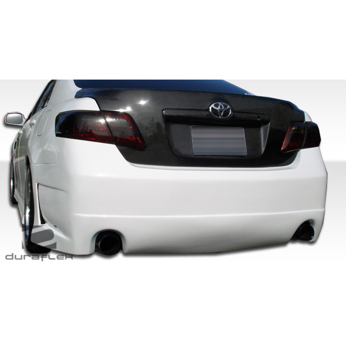 Modify your Toyota Camry 2007 with our Exterior/Rear Bumpers or Lips - View from slightly below and behind the vehicle