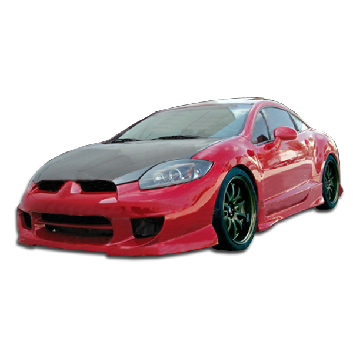 Modify your Mitsubishi Eclipse 2006 with our Exterior/Front Bumpers or Lips - Front angle view of bumper on Mitsubishi Eclipse