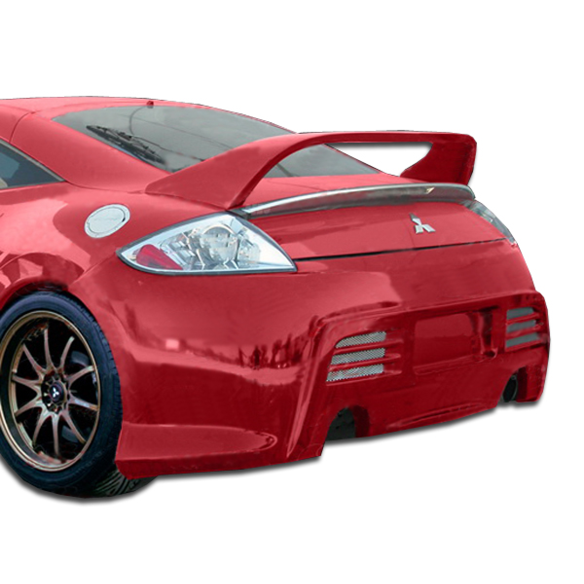 Modify your Mitsubishi Eclipse 2006 with our Exterior/Complete Body Kits - Rear view angle of the rear bumper part