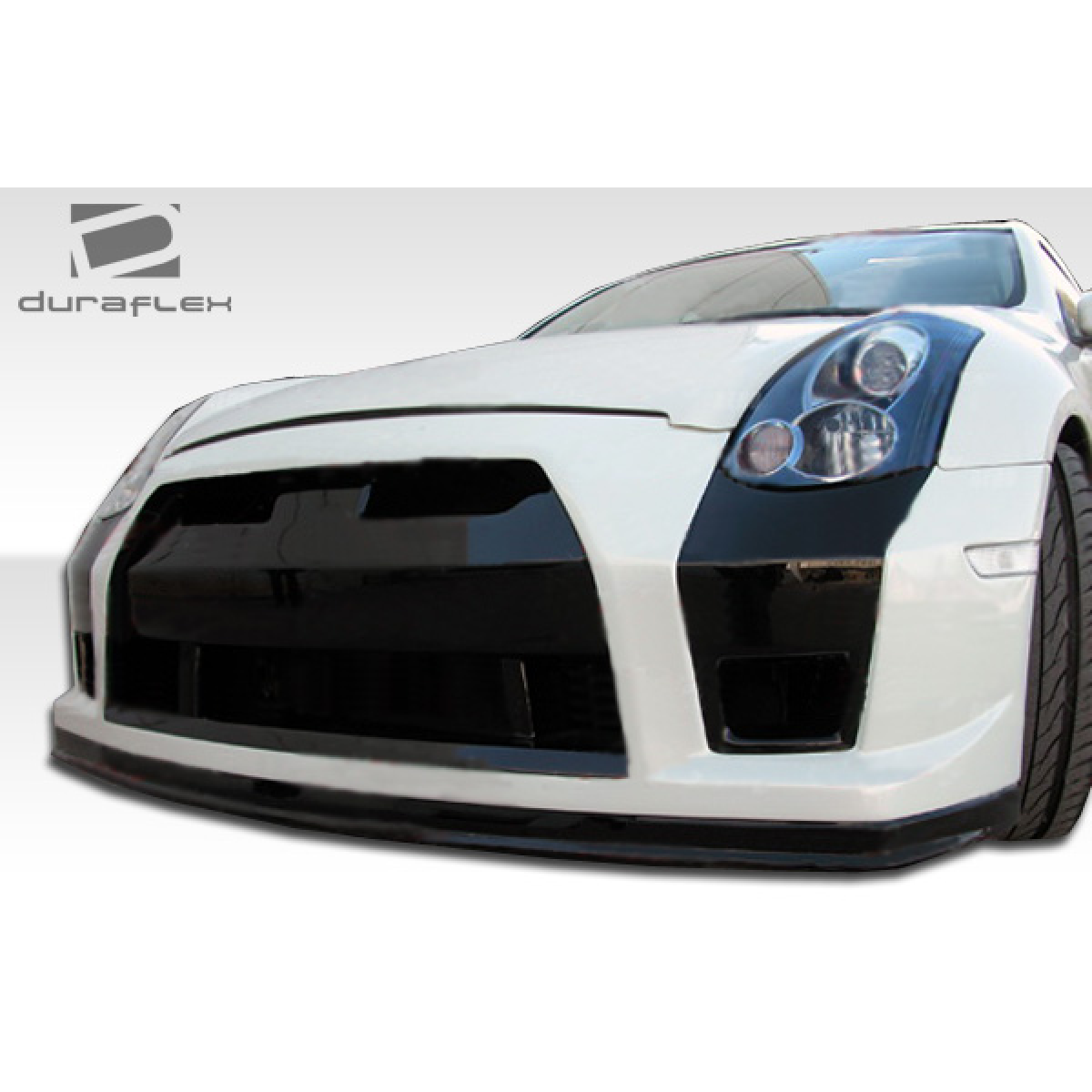 Modify your Infiniti G35 2003 with our Exterior/Complete Body Kits - Low angle view of front body kit on vehicle