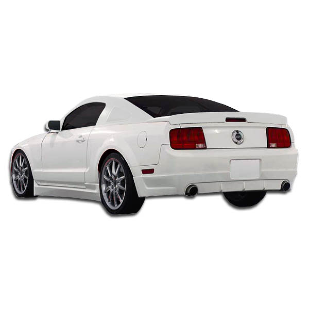 Modify your Ford Mustang 2005 with our Exterior/Side Skirts - View from a slight rear side angle