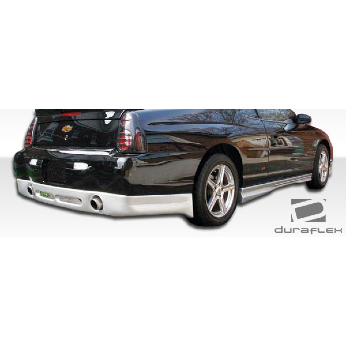 Modify your Chevrolet Monte Carlo 2000 with our Exterior/Side Skirts - Angle from the rear right side of the vehicle