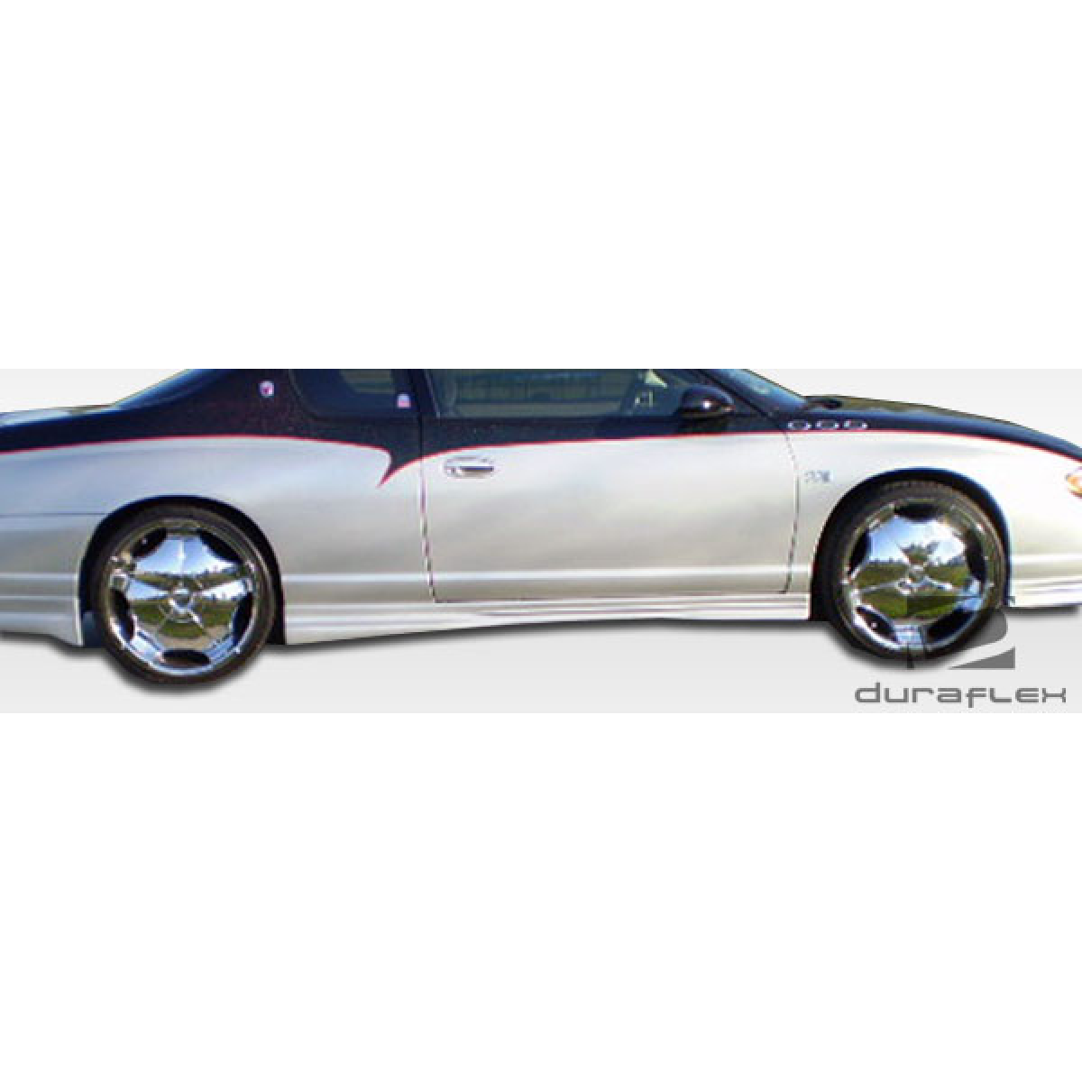 Modify your Chevrolet Monte Carlo 2000 with our Exterior/Side Skirts - Side profile view of the vehicle on the right